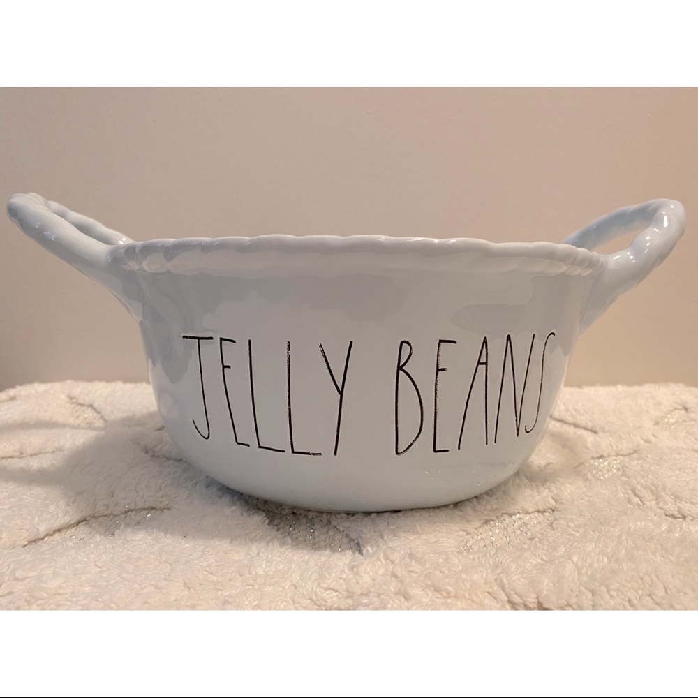 Rae Dunn Baby Blue JELLY BEANS Ceramic Bas…